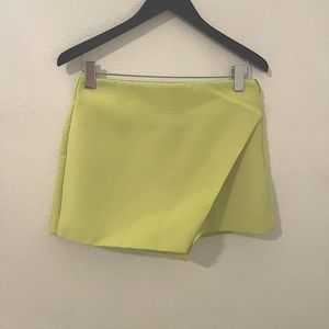 Zara lime/ yellow skort
